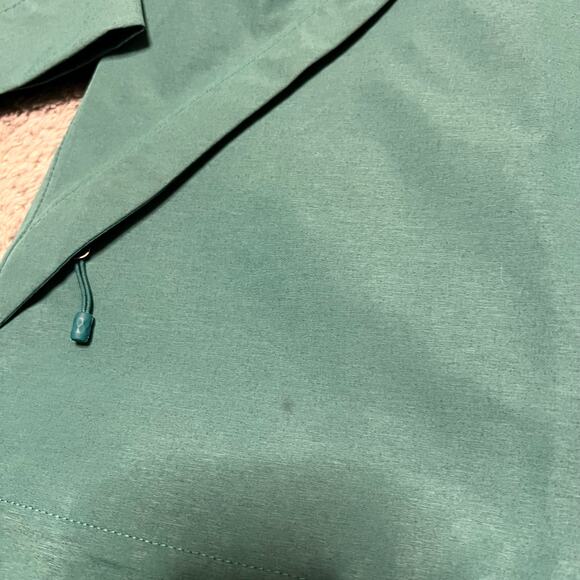 The North Face Jacket Womens Large Gore-Tex All Weather Proof Green Hooded Rain - Picture 4 of 12